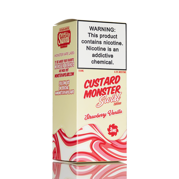 Custard Monster - Strawberry Vanilla Swirl - 100mL