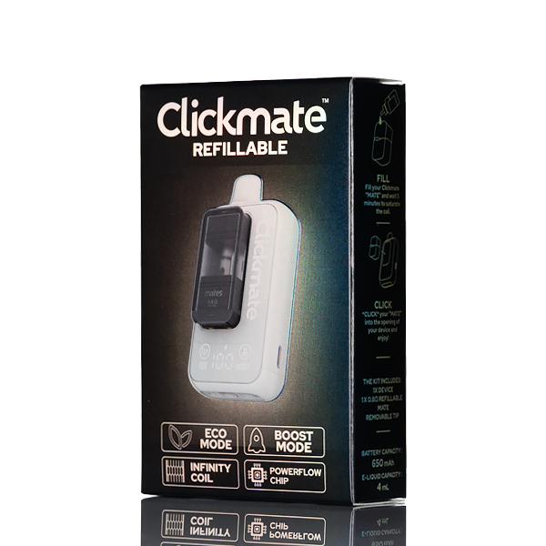 7 Daze Clickmate Max Refillable Kit| Open Pod System Kit 7 Daze Clickmate Max Refillable Kit| Open Pod System Kit