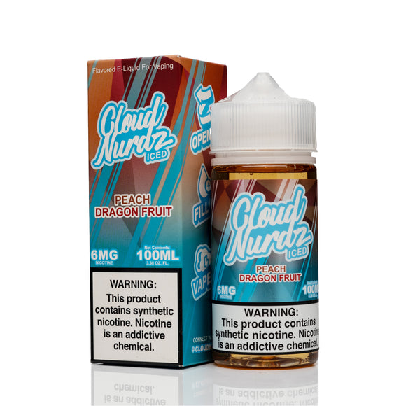 Cloud Nurdz E-Liquid - Peach Dragonfruit Ice - 100ml