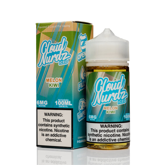 Cloud Nurdz E-Liquid - Kiwi Melon Ice - 100ml