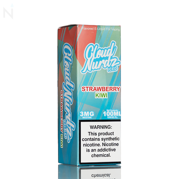 Cloud Nurdz E-Liquid - Strawberry Kiwi Iced - 100ml