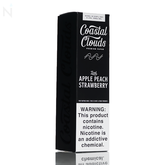 Coastal Clouds E-Liquid - Apple Peach Strawberry Iced - 60mL