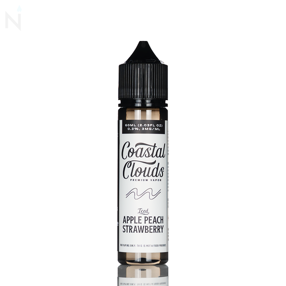 Coastal Clouds E-Liquid - Apple Peach Strawberry Iced - 60mL