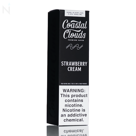 Coastal Clouds E-Liquid - Strawberry Cream - 60mL