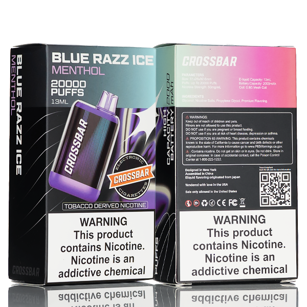Crossbar 20K 20000 Puffs Disposable Vape - 13mL | 5% Salt Nic Crossbar 20K 20000 Puffs Disposable Vape - 13mL | 5% Salt Nic