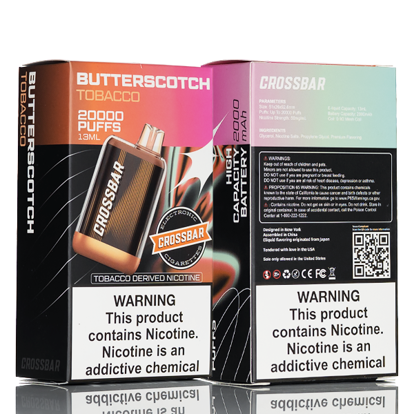 Crossbar 20K 20000 Puffs Disposable Vape - 13mL | 5% Salt Nic Crossbar 20K 20000 Puffs Disposable Vape - 13mL | 5% Salt Nic
