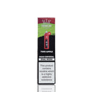 A boxed vape product labeled Crown Bar Two Apple 8000 Crystal Dual Mode, shown upright on a white background with a small reflection below.