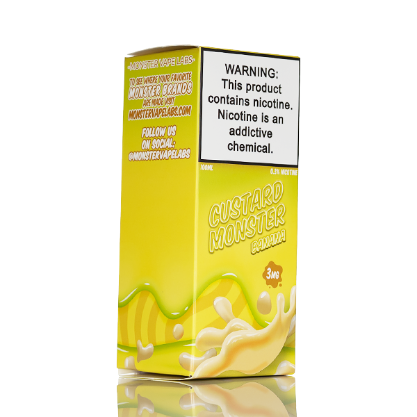 banana custard vape juice Custard Monster - Banana - 100mL