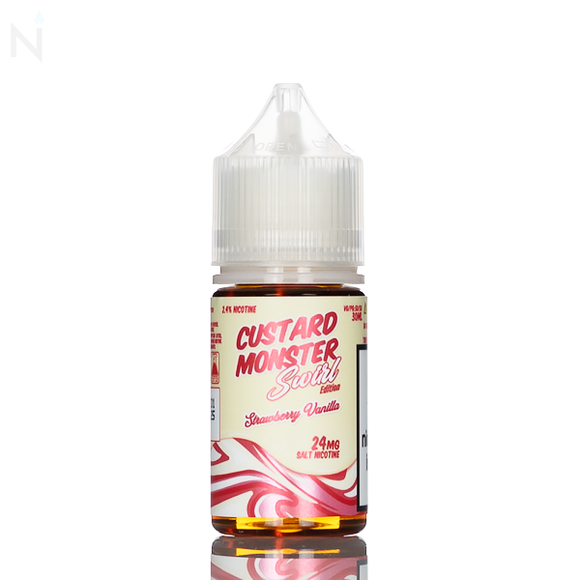 Custard Monster Salt - Strawberry Vanilla Swirl - 30ml