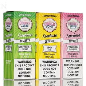 Dinner Lady E-Liquid - No Nicotine Vape Juice - 100ml
