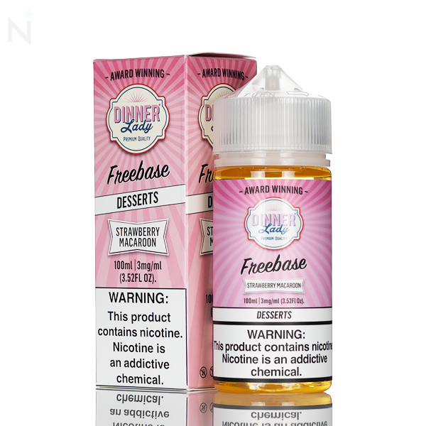 Dinner Lady E-Liquid Strawberry Macaroon 100ml