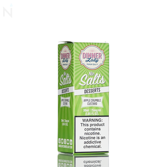 Dinner Lady Salt - Apple Crumble Custard - 30ml