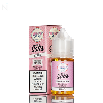Dinner Lady Salt - Strawberry Macaroon - 30ml