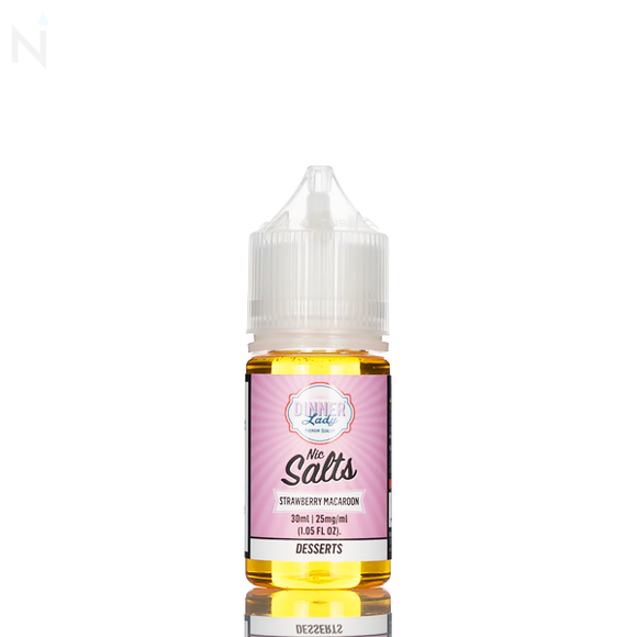 Dinner Lady Salt - Strawberry Macaroon - 30ml