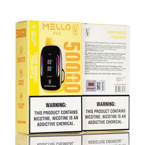 Flum Mello Pro 50K 50000 Puffs Disposable Vape | 5% Salt Nic $16.85