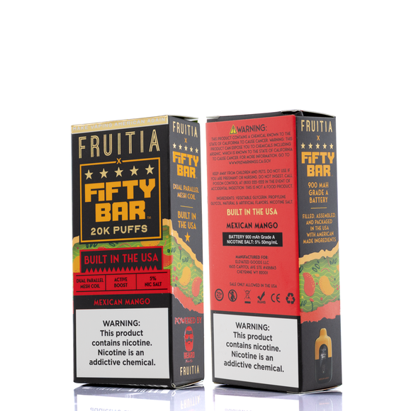 FRUITIA X Fifty Bar 20K 20000 Puffs Disposable - 16mL