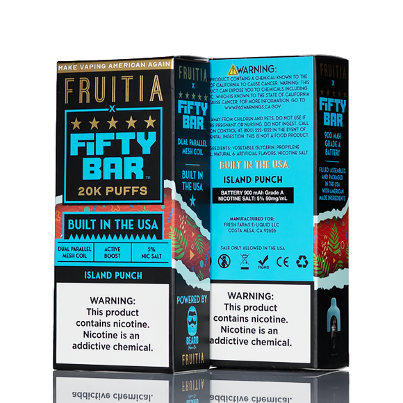 FRUITIA X Fifty Bar 20K 20000 Puffs Disposable - 16mL
