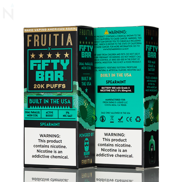 FRUITIA X Fifty Bar 20K 20000 Puffs Disposable - 16mL