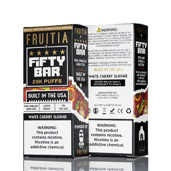 FRUITIA X Fifty Bar 20K 20000 Puffs Disposable - 16mL