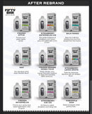 Fifty Bar White Series Rebrand Before and After Name