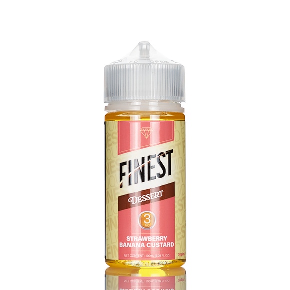Finest E-Liquid - Desert Edition - Strawberry Banana Custard - 100mL