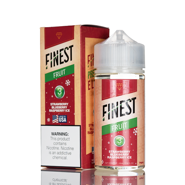 Finest E-Liquid - Strawberry Blueberry Raspberry Ice - 100mL | Fruit ...