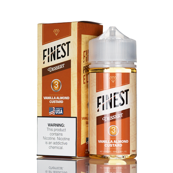 best vanilla custard vape juice Finest E-Liquid - Desert Edition - Almond Strawberry Cereal Donut Milk nicstrength:12mg Size:GOLD AND SILVER