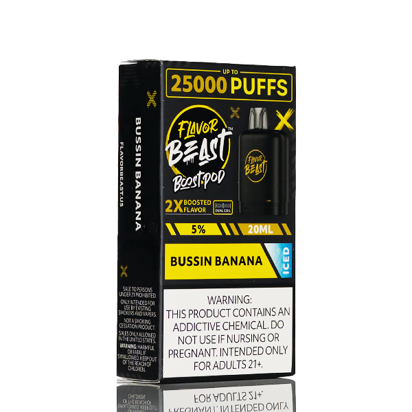 Flavor Beast Level X Boost Pods 25000 Puffs - 20mL | 5% Salt Flavor Beast Level X Boost Pods 25000 Puffs - 20mL | 5% Salt