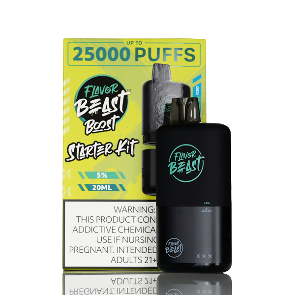Flavor Beast Level X Boost Kit 25000 Puffs - 20mL | 5% Salt Flavor Beast Level X Boost Kit 25000 Puffs - 20mL | 5% Salt