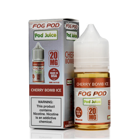 Pod Juice X Fog Pod Salt Nic - Cherry Bomb Ice - 30mL