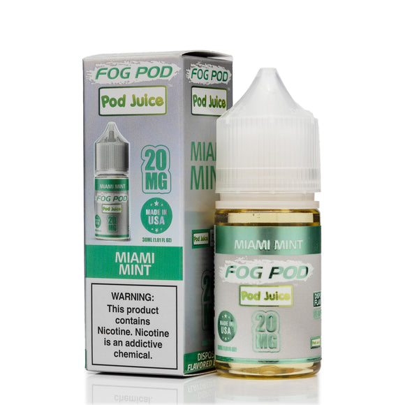Pod Juice X Fog Pod Salt Nic - Miami Mint - 30mL