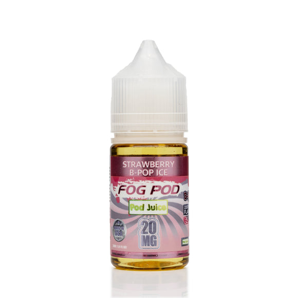Pod Juice X Fog Pod Salt Nic - Strawberry B-Pop Ice - 30mL
