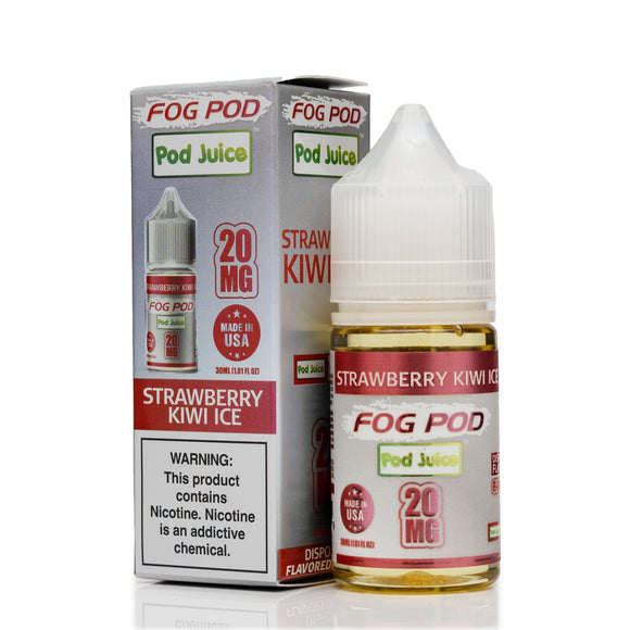 Pod Juice X Fog Pod Salt Nic - Strawberry Kiwi Ice - 30mL