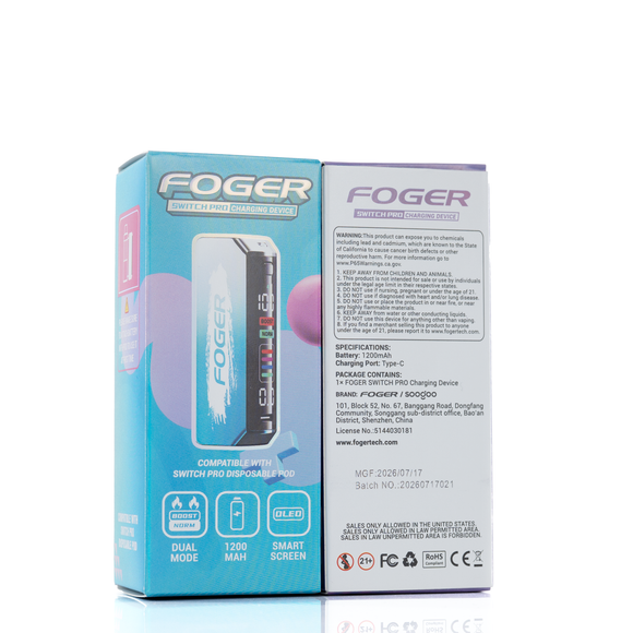 Foger Switch Pro Battery 1200mAh Charging Dock
