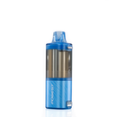 A blue Fogest XP 40K Zero Nicotine Replacement Pods in blue razz ice flavor is placed against a white background and turned slightly to show built in USA