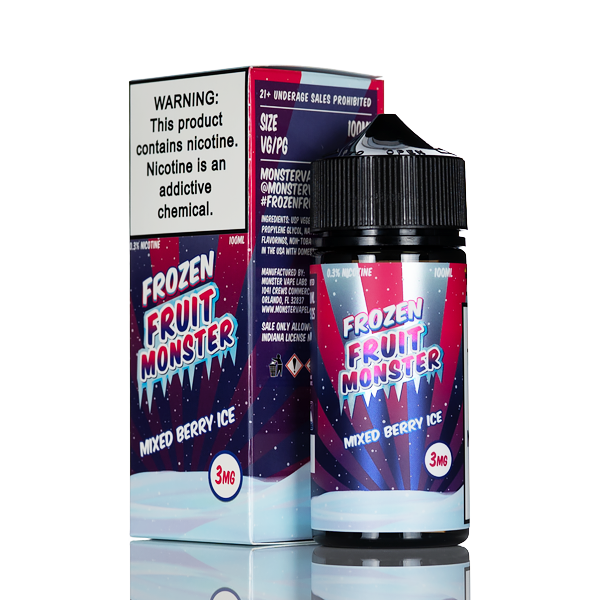 frozen fruit monster vape juice - Mixed Berry Ice - 100mL Ice & Mint Options:Red Air Bar Nex /