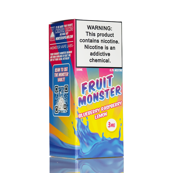 Fruit Monster - Blue Raspberry Lemon - 100ml | USA Made Liquid Fruit Monster - Blue Raspberry Lemon - 100ml | USA Made Liquid