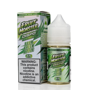 Fruit Monster Dispo Syn Nic Salt - Sour Green Apple - 30ml