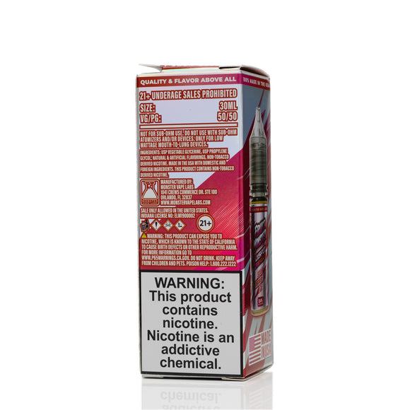 Fruit Monster Dispo Syn Nic Salt - Sour Strawberry Ice - 30ml