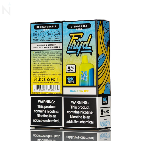 FRYD 12K 12000 Puffs Disposable Vape - 17mL