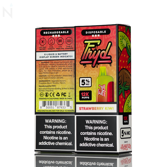 FRYD 12K 12000 Puffs Disposable Vape - 17mL