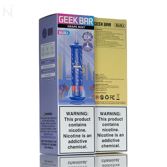 Geek Bar Burj 80K Shisha Disposable Vape - 25mL