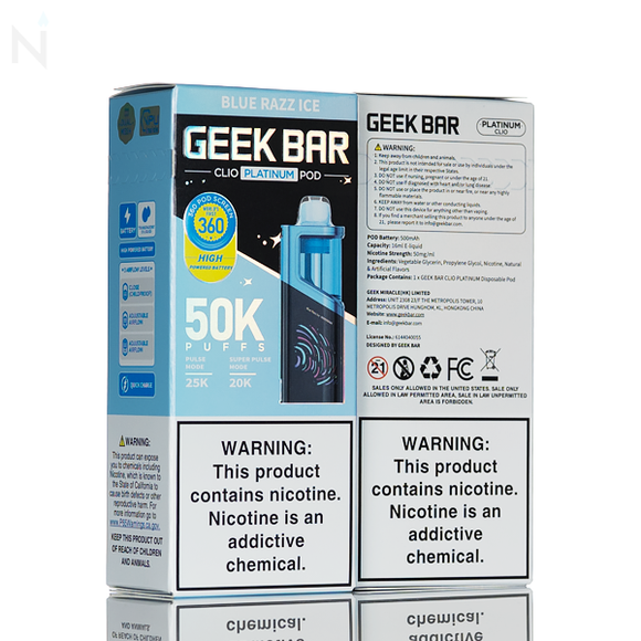 Geek Bar Clio 50K Puffs Disposable Pod