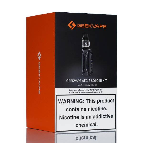 GeekVape Aegis Solo 3 100W Starter Kit | Single 18650 Box Mod Kit GeekVape Aegis Solo 3 100W Starter Kit | Single 18650 Box Mod Kit