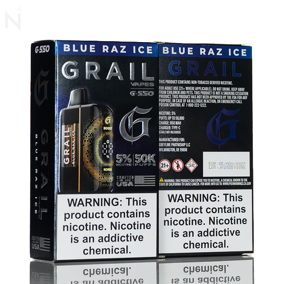 Grail Vapes G550 50K Disposable Vape