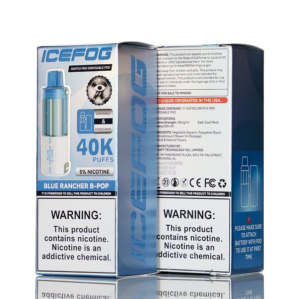 IceFog 40K Switch Pro Disposable Pod | Only $9.99 IceFog 40K Switch Pro Disposable Pod | Only $9.99