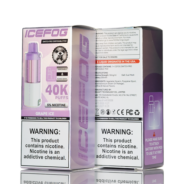 IceFog 40K Switch Pro Disposable Pod | Only $9.99 IceFog 40K Switch Pro Disposable Pod | Only $9.99