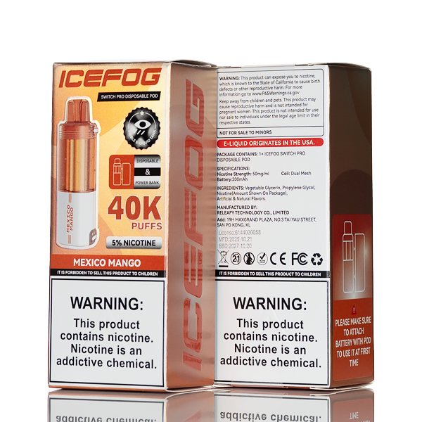 IceFog 40K Switch Pro Disposable Pod | Only $9.99 IceFog 40K Switch Pro Disposable Pod | Only $9.99