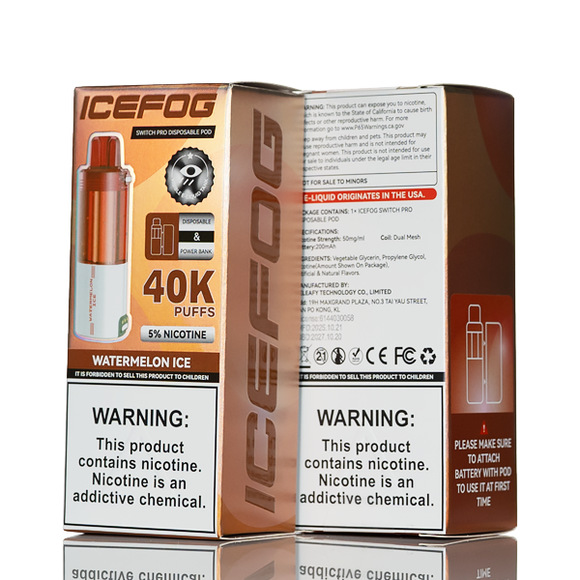 IceFog 40K Switch Pro Disposable Pod