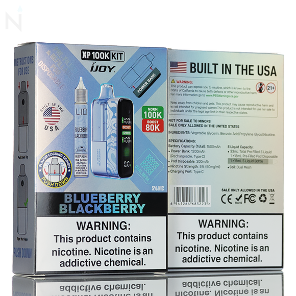 Ijoy XP100K 100000 Puffs Disposable Vape Kit